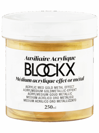 Medium acrilico effetto metallico oro – 250ml